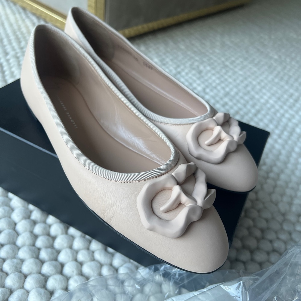 Giuseppe Zanotti light rose ballerinas size 40 IT